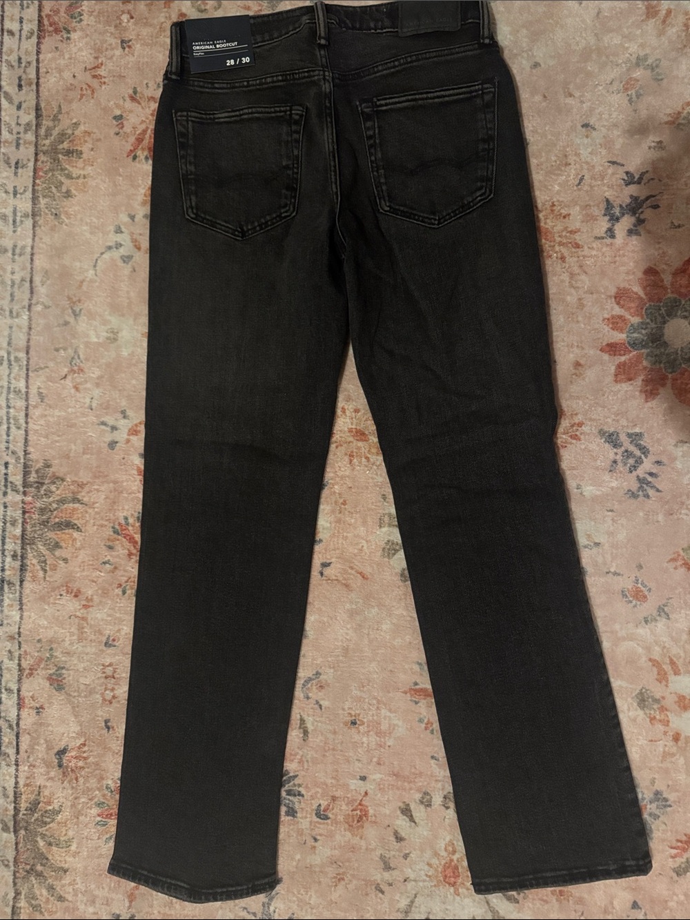 American Eagle Outfitters Men's Black Bootcut Jeans